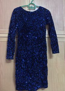 Stunning Blue Sequin Dress