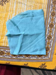 Turquoise Blue Embellished Festive Suit Set