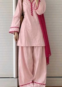Pink Kurta Set with Dupatta