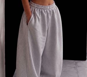 Grey Wide Leg Sweatpants