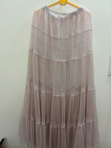 Flowy Tiered Pink Skirt