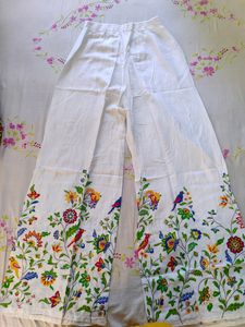 White Kurti &amp; Palazzo Set