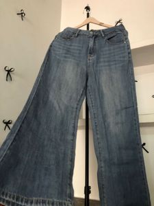 Wide Leg Denim Jeans💕🎗️