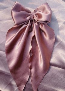 Elegant Satin Bow Hair Clip