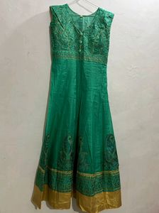 Emerald Green Anarkali Dress