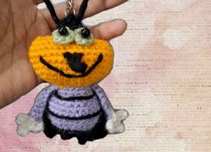 Crochet Cockroaches Keychain