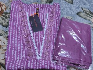 Beautiful Purple Kurta Set( Two Piece )