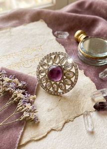 New Stunning Statement Ring with Amethyst