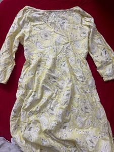 Beautiful Yellow Floral Kurta