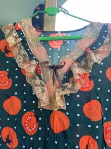 Cute Tomato Print Nighty
