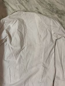 Classic White Cropped Button-Down Shirt