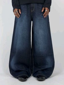Wide Leg Dark Wash Denim Jeans