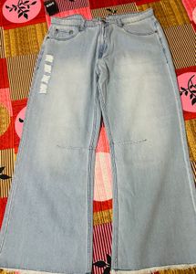 Light Wash Wide Leg Jeans