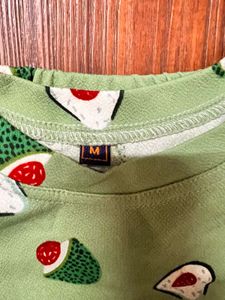 Cute Avocado Print Pajama Set