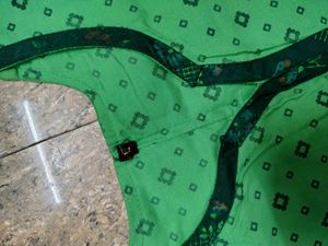 Green Printed Kurta Set with Dupatta