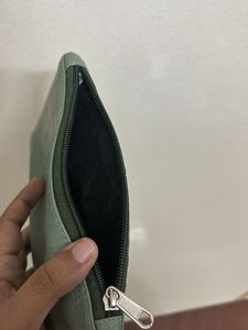 Teal Crocs Makeup Pouch