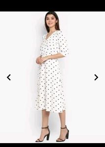 White Polka Dot Dress