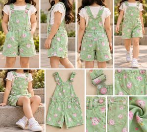 Cute Hedgehog Print Overalls