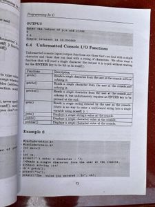 Programming in C Textbook