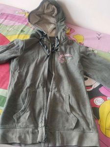 Grey Zip-Up Hoodie