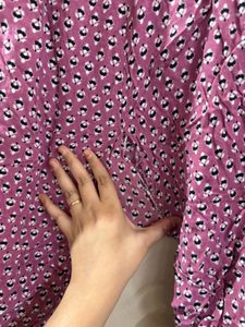 Pink Floral Print Palazzo Pants