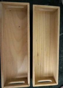Wooden Storage Trays (Set of 2)