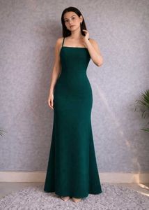 Elegant Emerald Green Maxi Dress