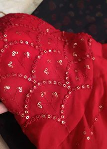 Elegant Saree with Embellished Blouse