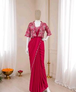 New Designer  ready to Wear Saree with Jacket blou