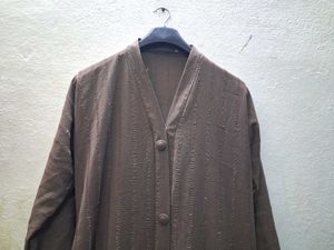 Elegant Brown Abaya Gown
