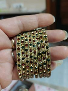 Set of Embellished Bangles