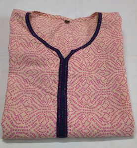 Pink Ethnic Printed Kurta