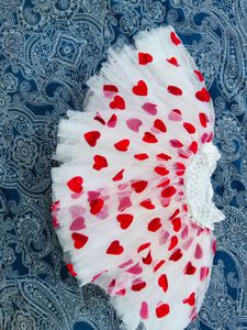 Adorable Heart Tutu Skirt Set