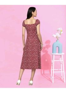 Brand New Women Floral Print A-line Dress