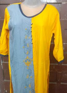Stylish Color Block Kurta