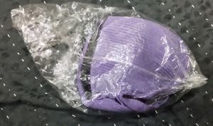 New Purple Ribbed Bra