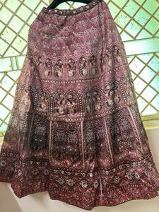 Maroon Embroidered Lehenga Choli