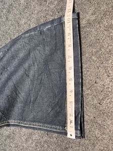 Trendy Melbon Wide Leg Jeans with Front Patch Pock
