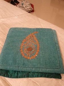 5 Teal Embroidered covers