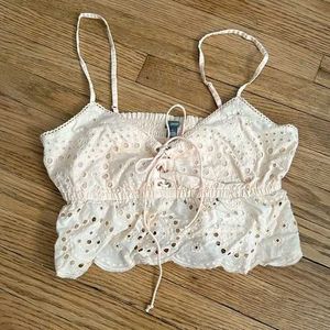Peach Crop Top With A Low Price