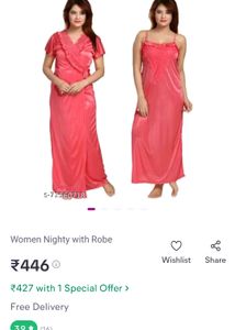 Price Reduced 🥳Satin Women's Night Dress