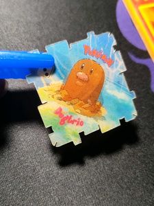 Big babol Pokemon Diglett giga card collectible
