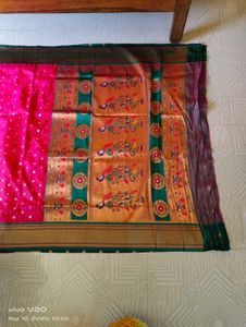 Elegant Silk Saree with Peacock Design