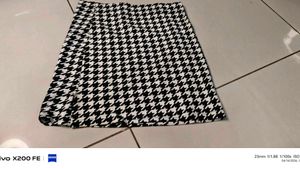 black and white crop top with skirt