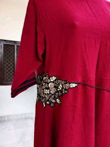 Elegant Red Ethnic Gown