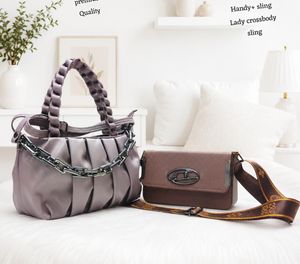 2-Piece Cream Handbag &amp; Crossbody Set