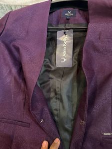 Allen Solly Purple Blazer