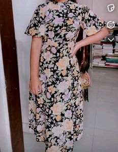 Chic Floral Print Maxi Dress