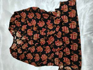 Ethnic Elephant Print Kurta