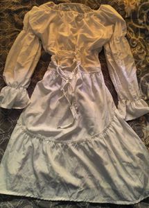 off-shoulder white sundress ⊹ ࣪ ˖